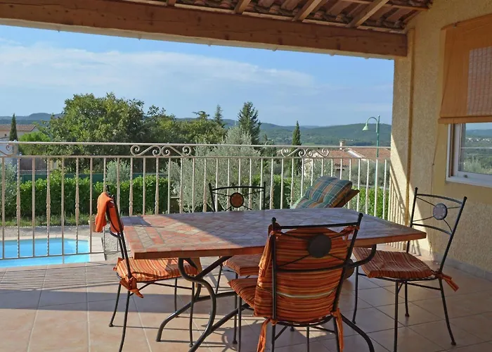Villa With Swimming Pool And Valley View Cornillon photo