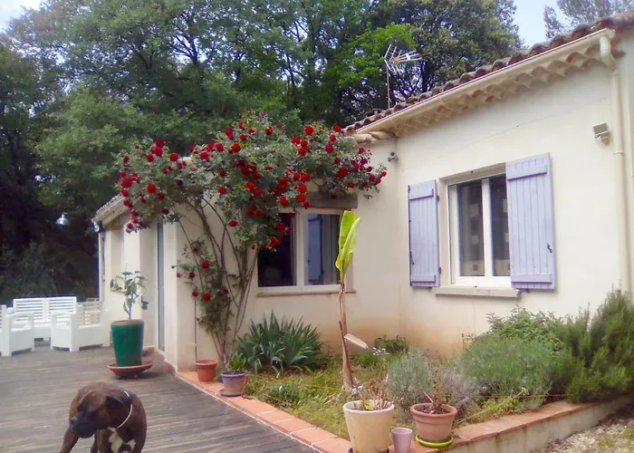 Maison Chaleureuse Avec Piscine Au Bord Du Gardon תמונה
