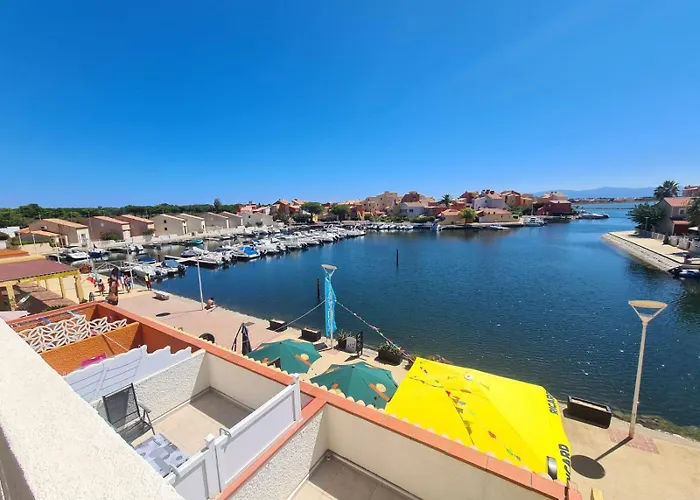 Nautica bulles jacuzzi privatif vue lac marin Le Barcarès foto