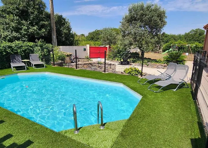 Villa Familliale Au Calme Sans Vis A Vis, Bbq, Piscine Privee, Proche De La Mer Saint-Thibery photo