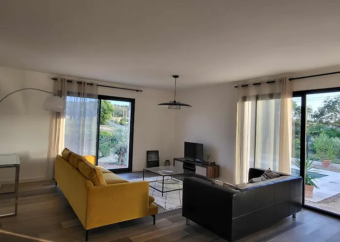 Roquecourbe-Minervois Villa Neuve Calme - Piscine Privee - Vue Sur Les Vignes תמונה