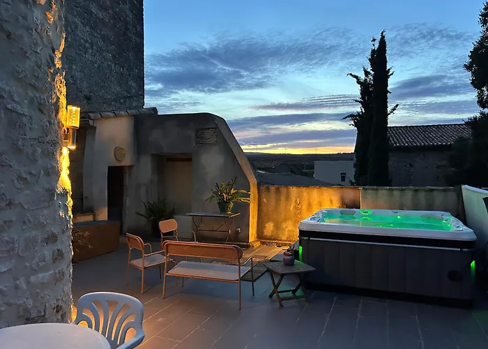 Belles Chambres Et Spa, En Pleine Nature Cournonsec 사진