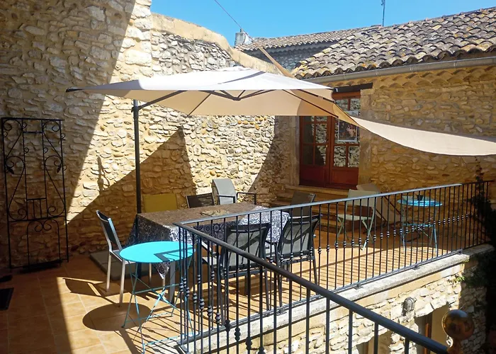 Proche Avignon Grande Maison De Village Au Calme 圣洛朗代阿尔布雷照片