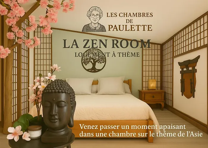 Фото Les Chambres De Paulette - Logements A Themes - Chambre Jack Sparrow - Chambre Jungle - Chambre Ranch - Chambre Zen Сент-Мари-ла-Мер