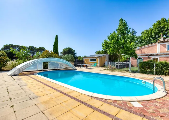 Maison Abricot Avec Piscine Aspiran 사진