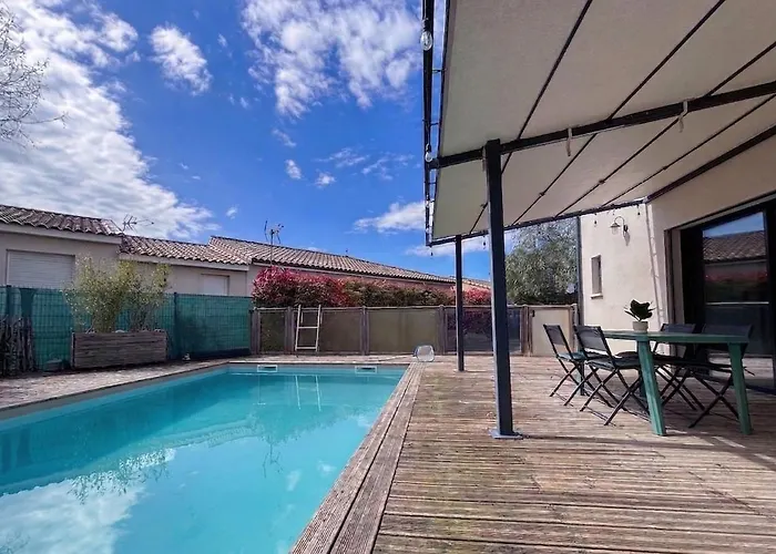 Villa Avec Piscine , A 15 Min Des Plages Ideale Pour Visiter Beziers & Narbonne Lespignan foto